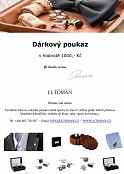 Dárkový poukaz v hodnotě 1000 Kč J.L.TOMAN