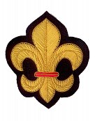 Hand Embroidered Heraldic Blazer Badge Crest With Gold & Silver Bullion Wire - BB010 (YY)