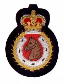 Hand Embroidered Heraldic Blazer Badge Crest With Gold & Silver Bullion Wire - BB011 (YY)