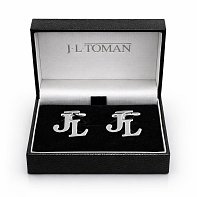 Manžetové knoflíčky s monogramem JL č. 10 vyrobené na zakázku