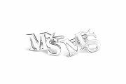 Stříbrné manžetové knoflíčky s monogramem MŠ č. 2