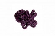 Aubergine Purple Flower Shaped Silk Cuffknots