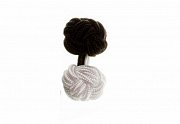 Black and White Different Colour Ends Silk Cuffknots