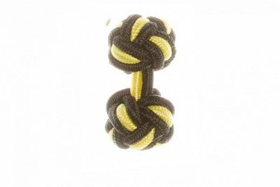 Black & Canary Yellow Silk Cuffknots