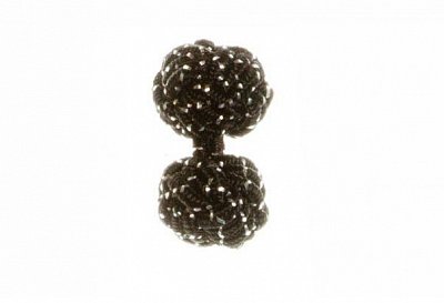 Black & White Sparkle Silk Cuffknots