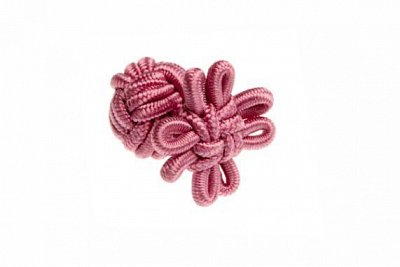 Candy Pink Flower Shaped Silk Cuffknots