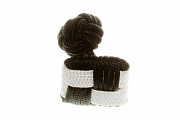 Chess Board Black And White Silk Cuffknots