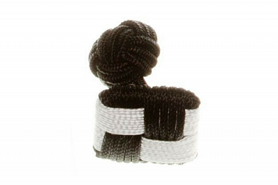 Chess Board Black And White Silk Cuffknots