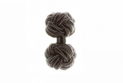 Graphite Grey Silk Cuffknots
