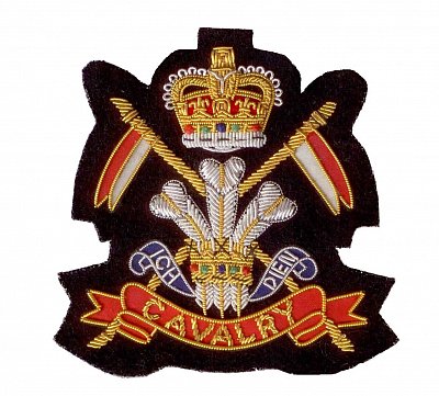 Hand Embroidered Heraldic Blazer Badge Crest With Gold & Silver Bullion Wire