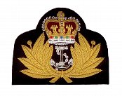 Hand Embroidered Heraldic Blazer Badge Crest With Gold & Silver Bullion Wire - BB009 (YY)