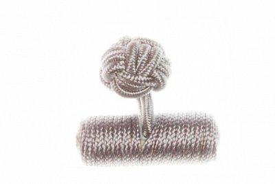 Light Grey Barrel Silk Cuffknots