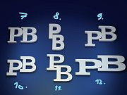 Manžetové knoflíčky s monogramem PB