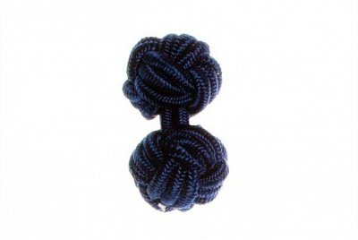Navy Blue Silk Cuffknots