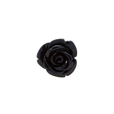 Originální ozdoba do klopy saka černá růže