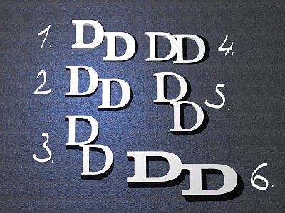Stříbrné manžetové knoflíčky s monogramem DD-1