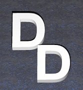 Stříbrné manžetové knoflíčky s monogramem DD-10