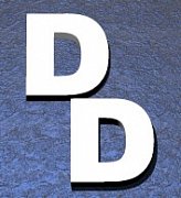 Stříbrné manžetové knoflíčky s monogramem DD-11