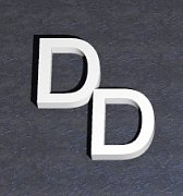 Stříbrné manžetové knoflíčky s monogramem DD-7