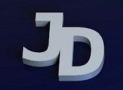 Stříbrné manžetové knoflíčky s monogramem JD-1