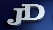 Stříbrné manžetové knoflíčky s monogramem JD-2