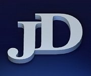 Stříbrné manžetové knoflíčky s monogramem JD-4