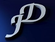 Stříbrné manžetové knoflíčky s monogramem JD-8