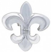 Stříbrný odznak do klopy saka květ lilie Fleur de lys