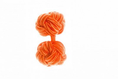 Tango Orange Silk Cuffknots