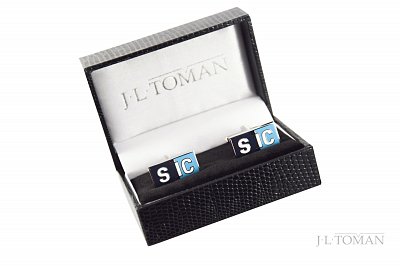 Firemní manžetové knoflíčky s logem SIC vyrobené na zakázku