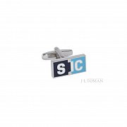 Firemní manžetové knoflíčky s logem SIC vyrobené na zakázku