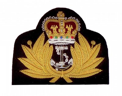 Hand Embroidered Heraldic Blazer Badge Crest With Gold & Silver Bullion Wire - BB009 (YY)