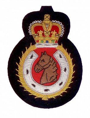 Hand Embroidered Heraldic Blazer Badge Crest With Gold & Silver Bullion Wire - BB011 (YY)
