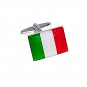 Manžetové knoflíčky italská vlajka