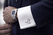 Manžetové knoflíčky s monogramem JL č. 10 vyrobené na zakázku