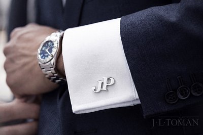 Manžetové knoflíčky s monogramem JP č.3