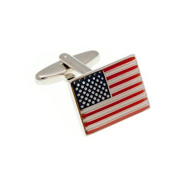 Manžetové knoflíčky s motivem vlajky USA