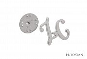 Stříbrná ozdoba do klopy s monogramem ZC