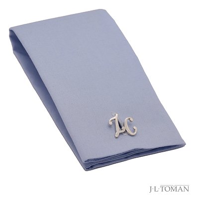 Stříbrné manžetové knoflíčky s monogramem ZC č. 7 vyrobené na míru podle grafického návrhu